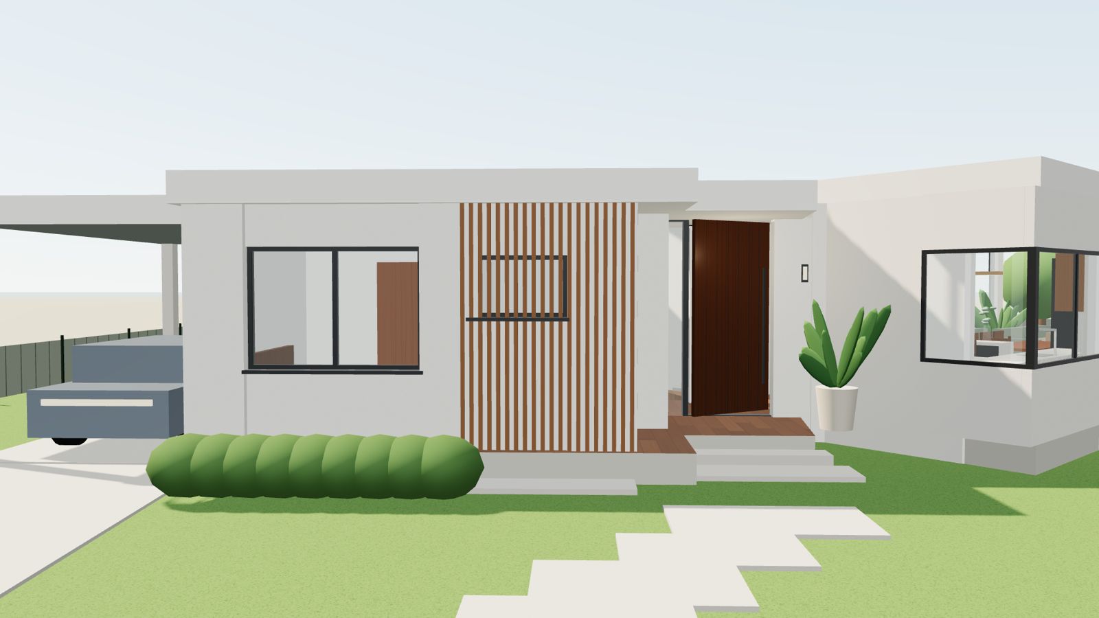 Modelo 3D navegable del frente